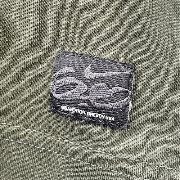 Nike 6.0 Dri-Fit Mens Olive Green Pocket T-Shirt Short Sleeve Crew Neck L Rare - Picture 7 of 8